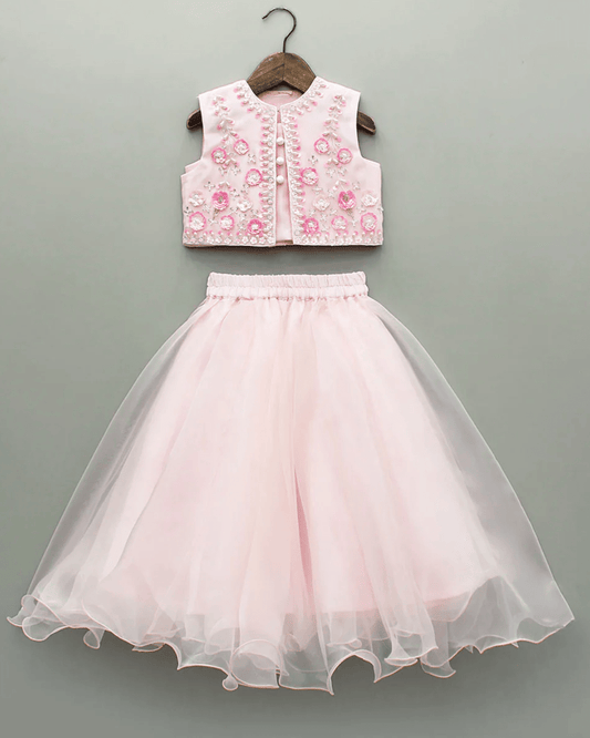 Hand Embroidered 3 pcs Skirt set - BYB PREMIUM