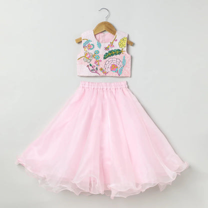 Hand Embroidered Skirt set - BYB PREMIUM