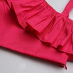 Load image into Gallery viewer, Hot Pink One-Shoulder Top with Black Tulle Skirt Set for Girls - BYB PREMIUM

