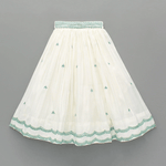 Load image into Gallery viewer, Ivory &amp; Mint Green Lehenga Set for Girls with Dupatta - BYB PREMIUM
