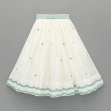 Ivory & Mint Green Lehenga Set for Girls with Dupatta - BYB PREMIUM