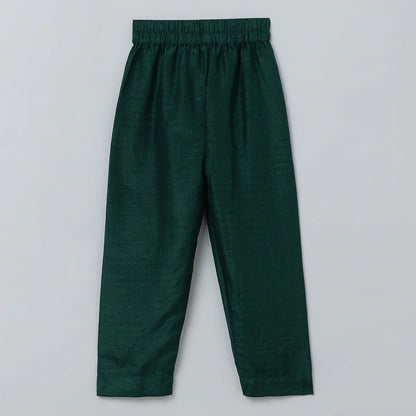 Jaipuri Elephant Print Red Kurta Pyjama Set for Boys - BYB PREMIUM