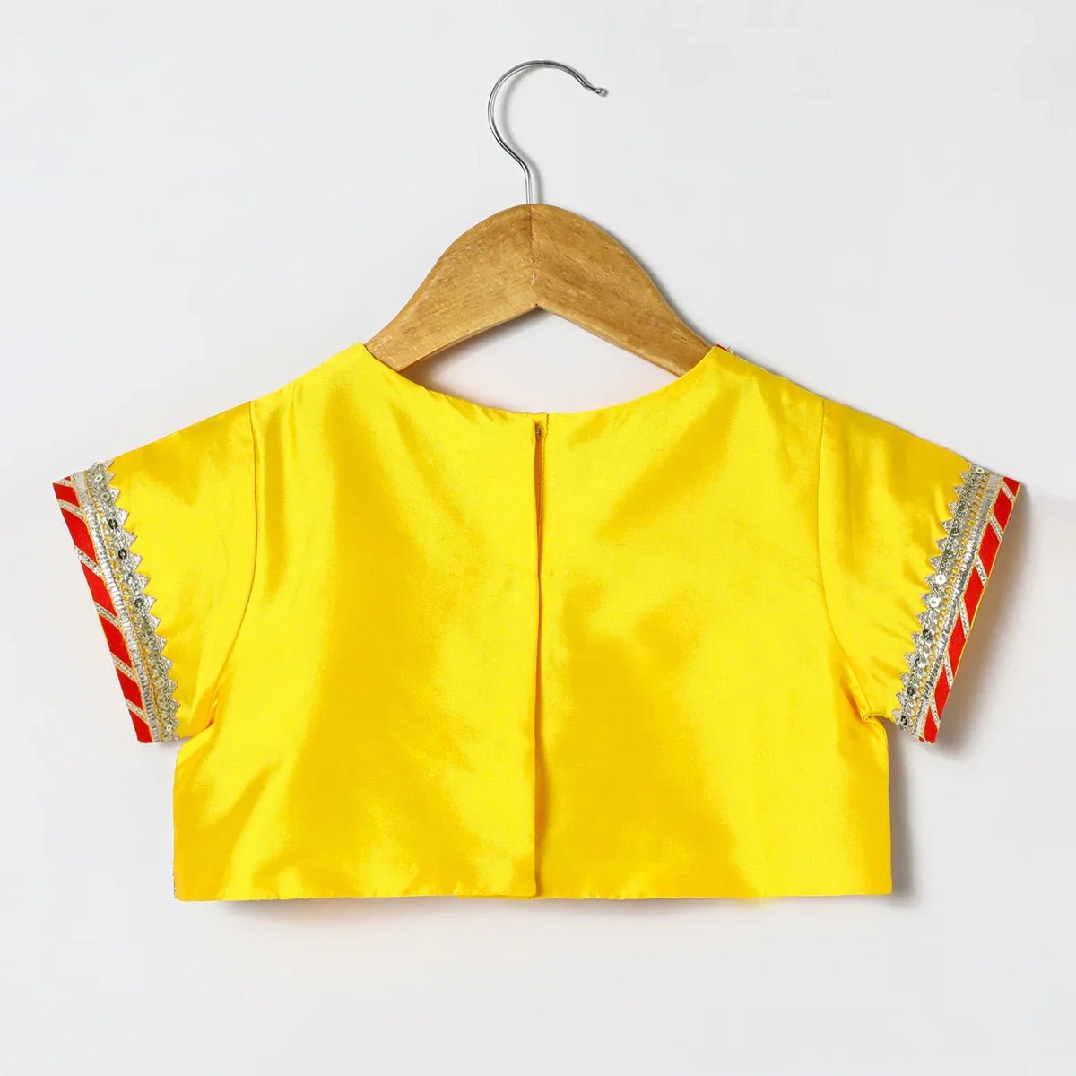 Kota doria gota embellished strapy top skirt and dupatte set   byb premium