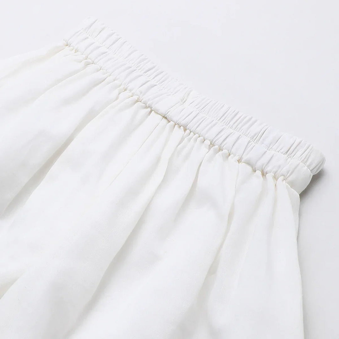 Kota Doria Peplum Top & Plazo Set with Gota Embellishment - BYB PREMIUM