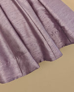 Load image into Gallery viewer, Lavender Raw Dupion Silk Girls Dress with Chanderi Top &amp; Pearl Embroidery - BYB PREMIUM
