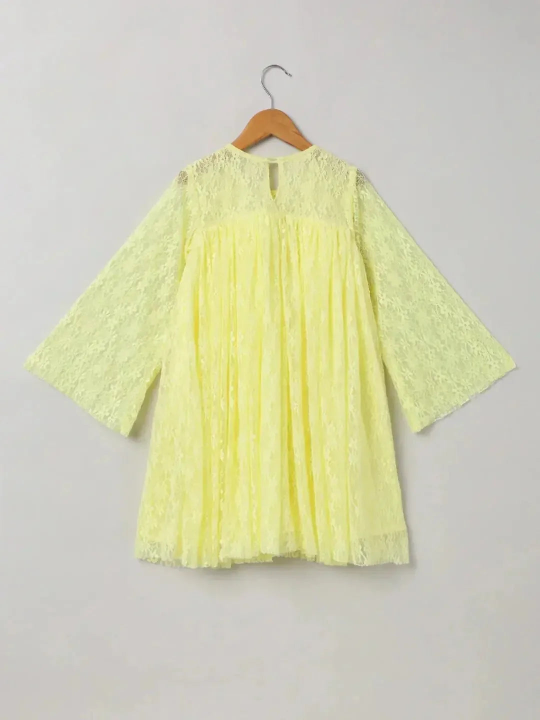 Lemon Yellow Lace Dress - BYB PREMIUM