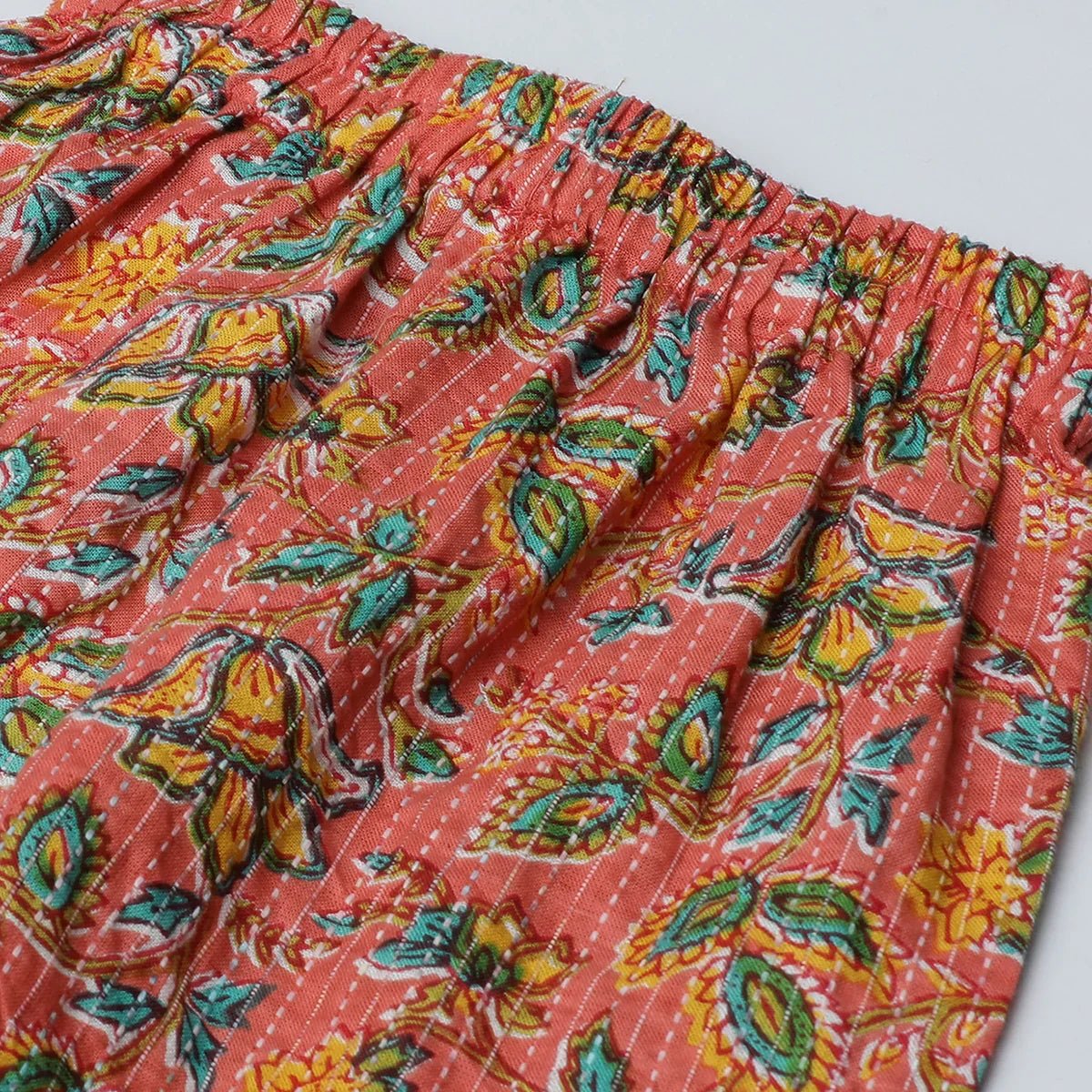 Light orange, red & yellow ethnic set for girls   byb premium