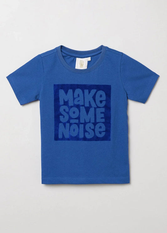 Make Some Noise Royal Blue Sequin T-Shirt for Kids - BYB PREMIUM