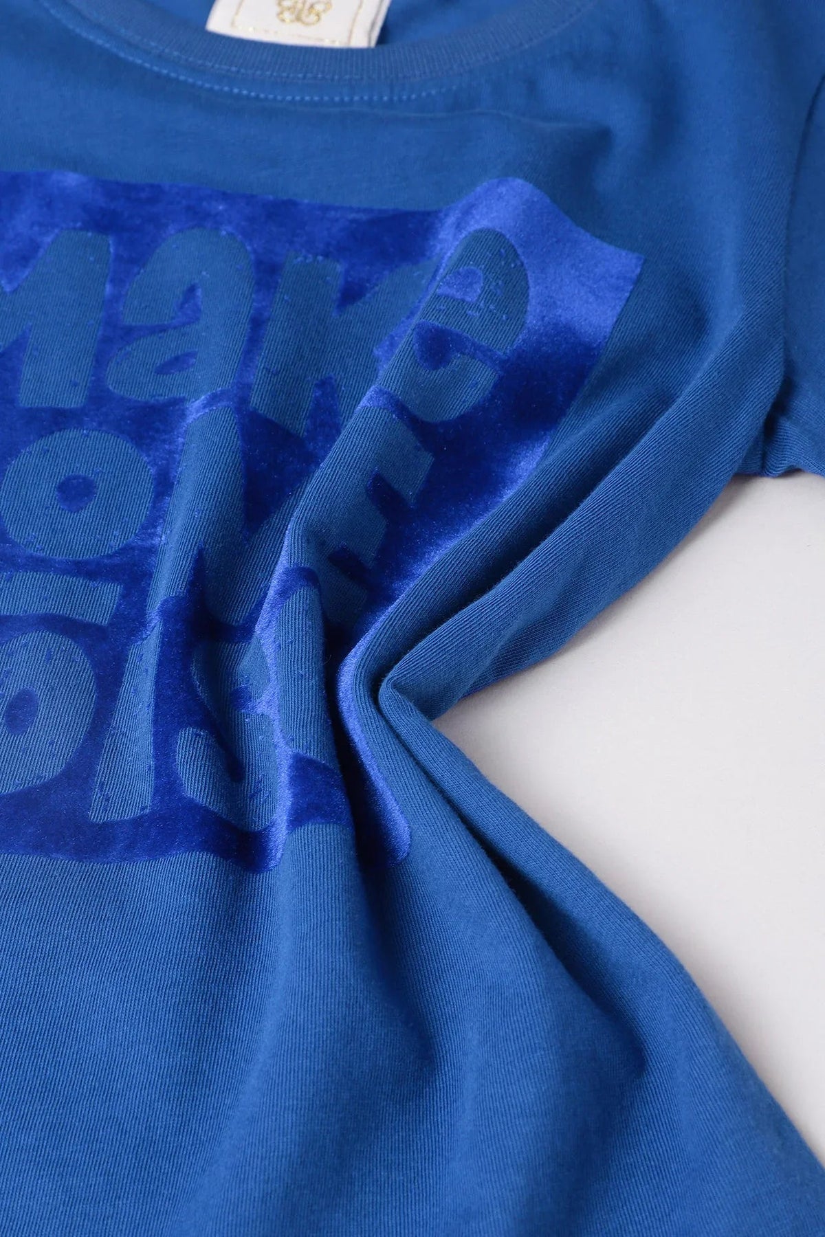 Make some noise royal blue sequin t shirt for kids   byb premium