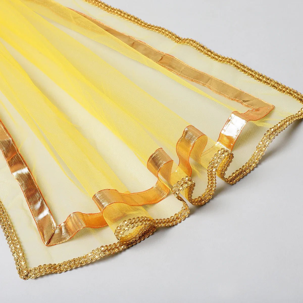 Marigold mirror gota lehenga set   byb premium