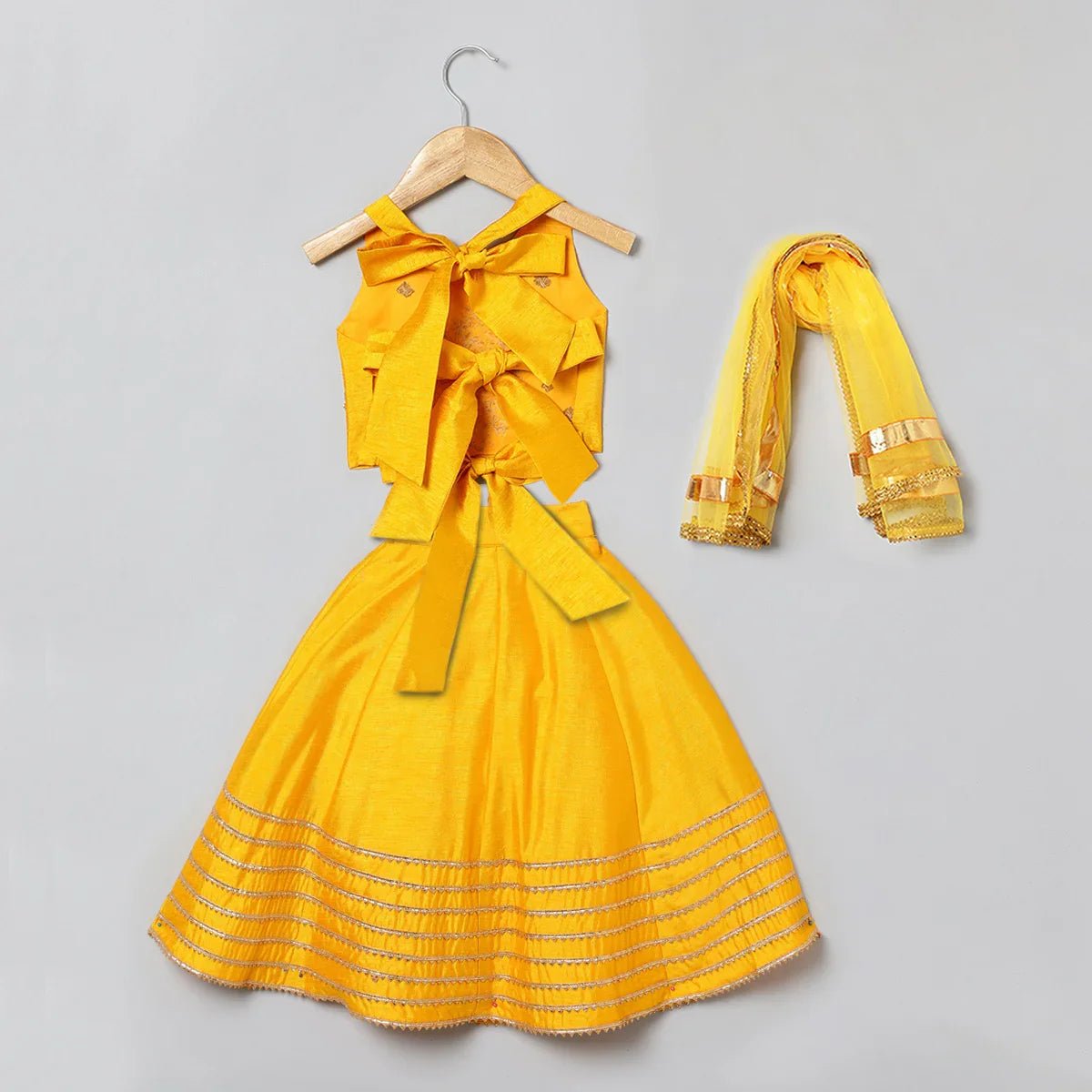 Marigold Mirror Gota Lehenga Set - BYB PREMIUM