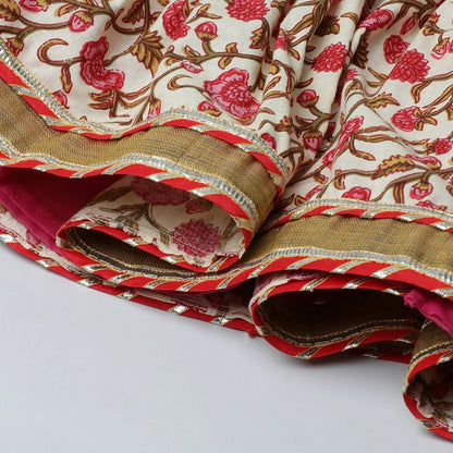 Multicolor Jaipur Floral Printed Kurti Sharara Set for Girls - BYB PREMIUM