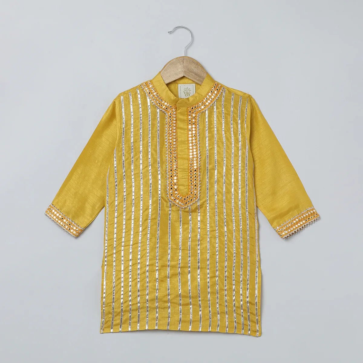 Mustard Yellow Kurta - Dhoti Set for Boys - BYB PREMIUM