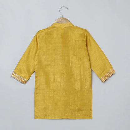 Mustard Yellow Kurta - Dhoti Set for Boys - BYB PREMIUM