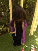 Load image into Gallery viewer, Navy Velvet Patiala Kurti Set - BYB PREMIUM
