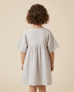 Load image into Gallery viewer, Neutral Beige Premium Cotton Dress for Girls | Soft &amp; Comfortable Kidswear - BYB PREMIUM
