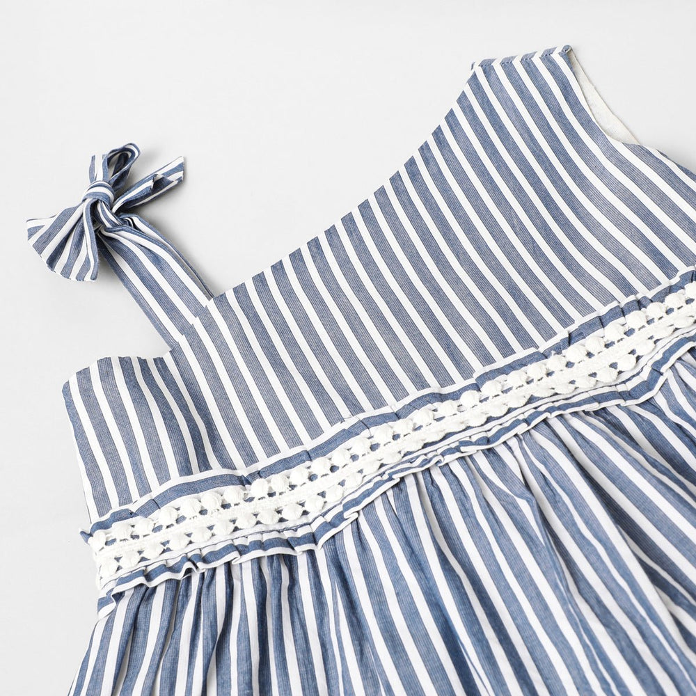 Off Shoulder Striper Dress - BYB PREMIUM
