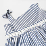 Off Shoulder Striper Dress - BYB PREMIUM