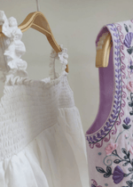 Load image into Gallery viewer, Off white dress and Shrug set - BYB PREMIUM
