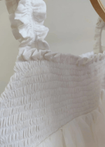 Load image into Gallery viewer, Off white dress and Shrug set - BYB PREMIUM
