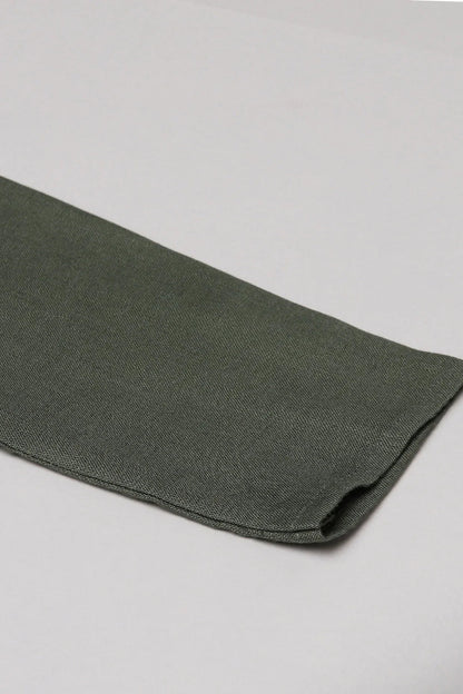 Olive Green Kurta Pajama Set - BYB PREMIUM