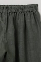 Olive Green Kurta Pajama Set - BYB PREMIUM
