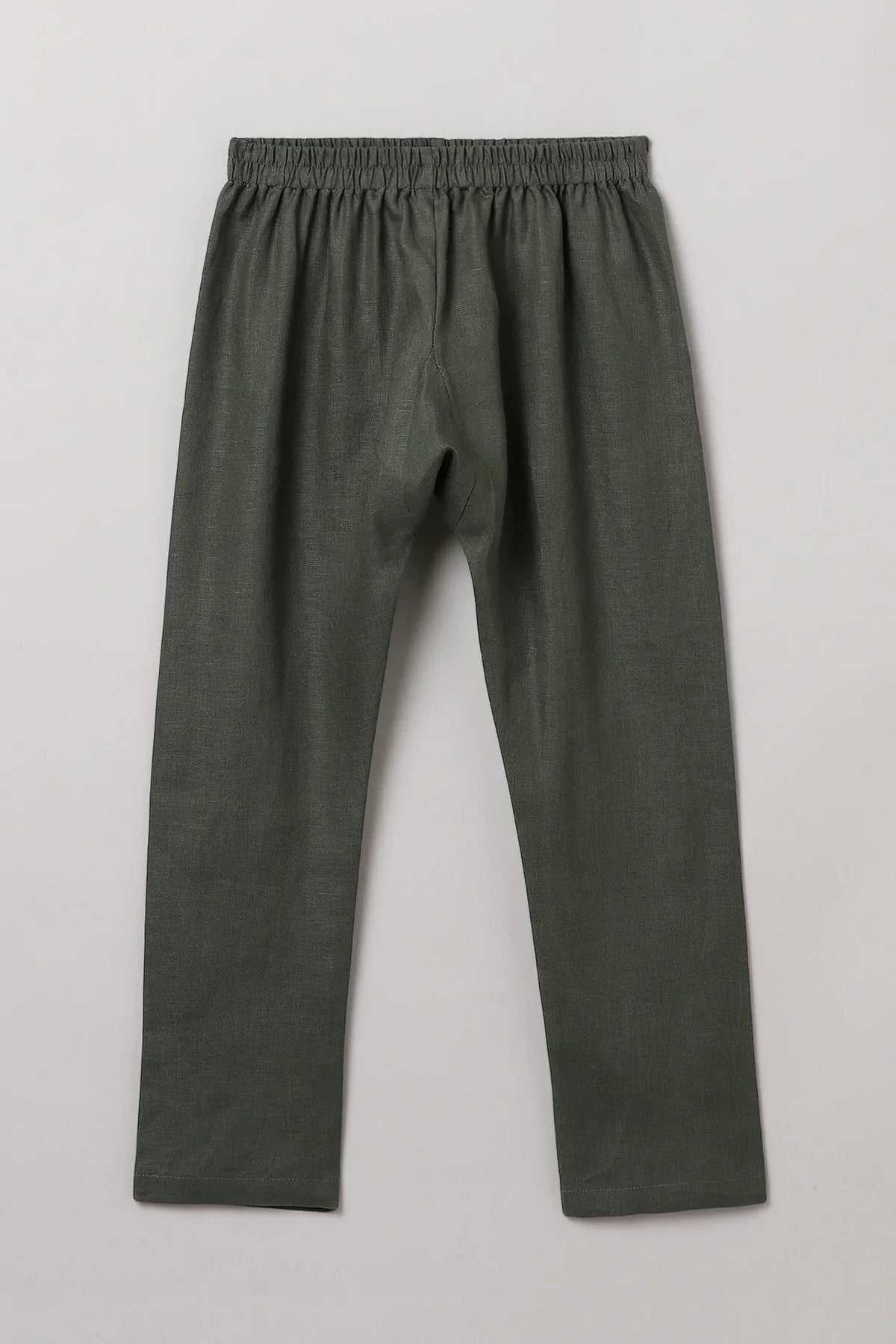 Olive green kurta pajama set   byb premium