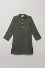 Load image into Gallery viewer, Olive Green Kurta Pajama Set - BYB PREMIUM
