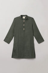 Olive Green Kurta Pajama Set - BYB PREMIUM