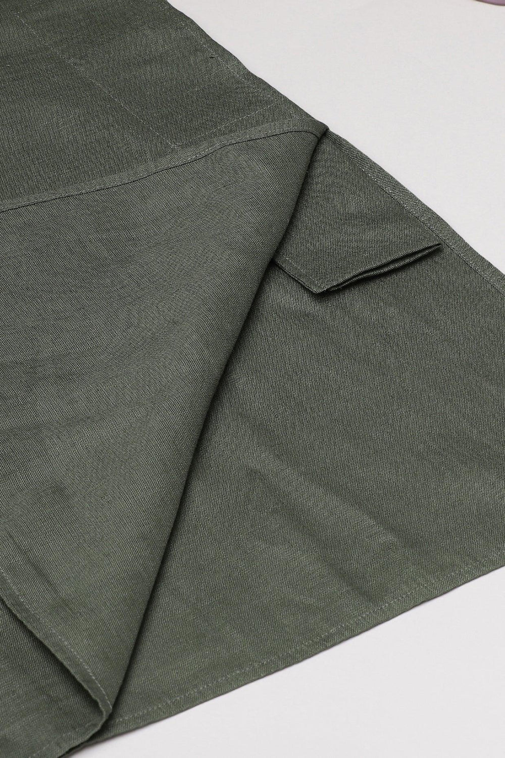Olive Green Kurta Pajama Set - BYB PREMIUM
