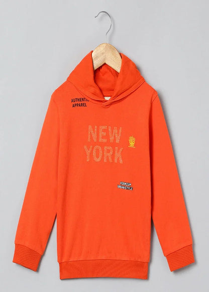 Orange Power Sequin Sweatshirt for Kids - BYB PREMIUM