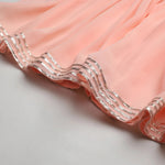 Load image into Gallery viewer, Peach Kaftan Kurta Sharara Set with Embroidery &amp; Tassel Dupatta - BYB PREMIUM
