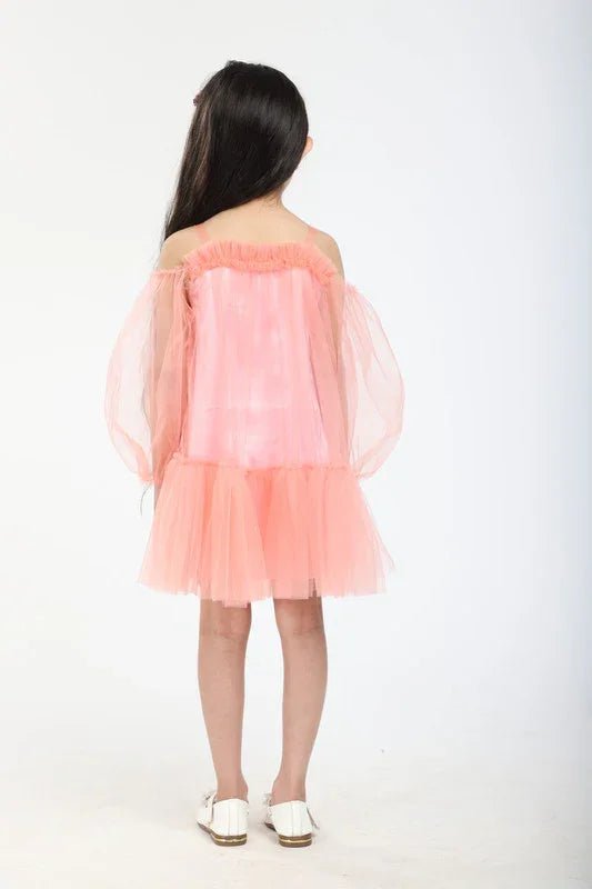 Peach Tulle Dress - BYB PREMIUM