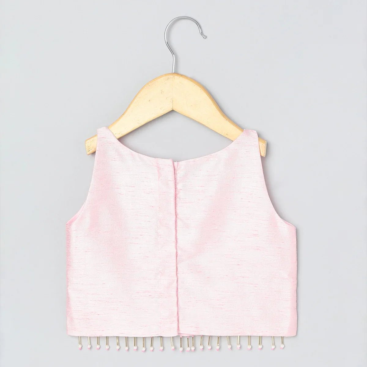 Pink embroidered lehenga set for girls   byb premium