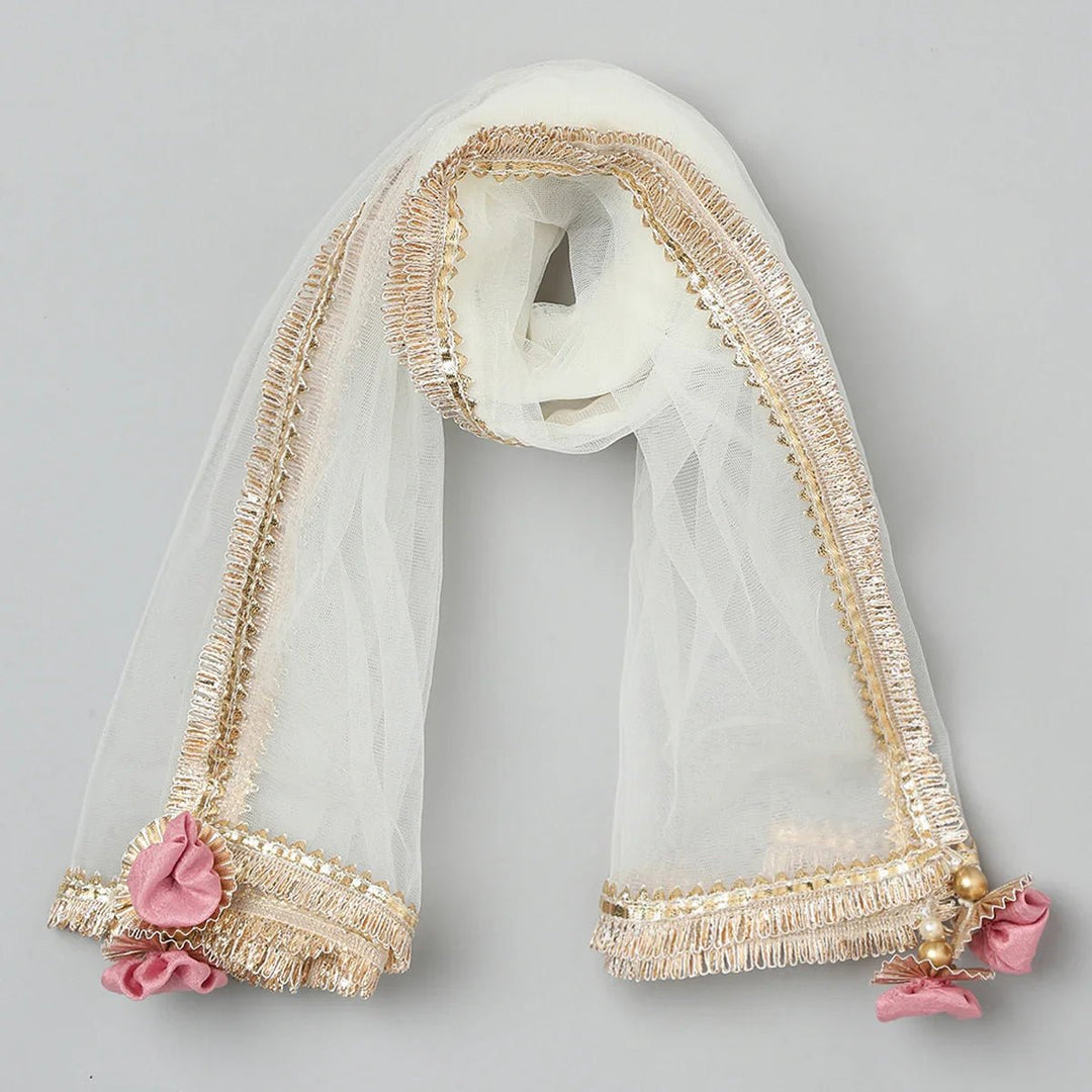 Pink Silk Anarkali Suit Set For Girls - BYB PREMIUM