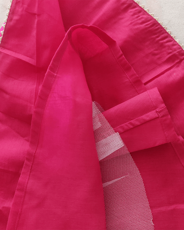 Pink Velvet Lehenga Set for Girls with Dupatta - BYB PREMIUM