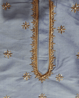 Powder Blue Embroidered Kurta Pajama Set for Boys - BYB PREMIUM