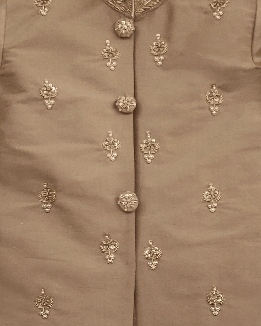 Pure Silk Kurta & Viscose Chanderi Dhoti Set for Babies with Zardozi Embroidery - BYB PREMIUM