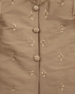 Load image into Gallery viewer, Pure Silk Kurta &amp; Viscose Chanderi Dhoti Set for Babies with Zardozi Embroidery - BYB PREMIUM
