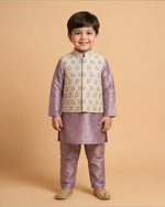 Load image into Gallery viewer, Kurta Pajama Set with Embroidered Jacket Ethnic Wear
