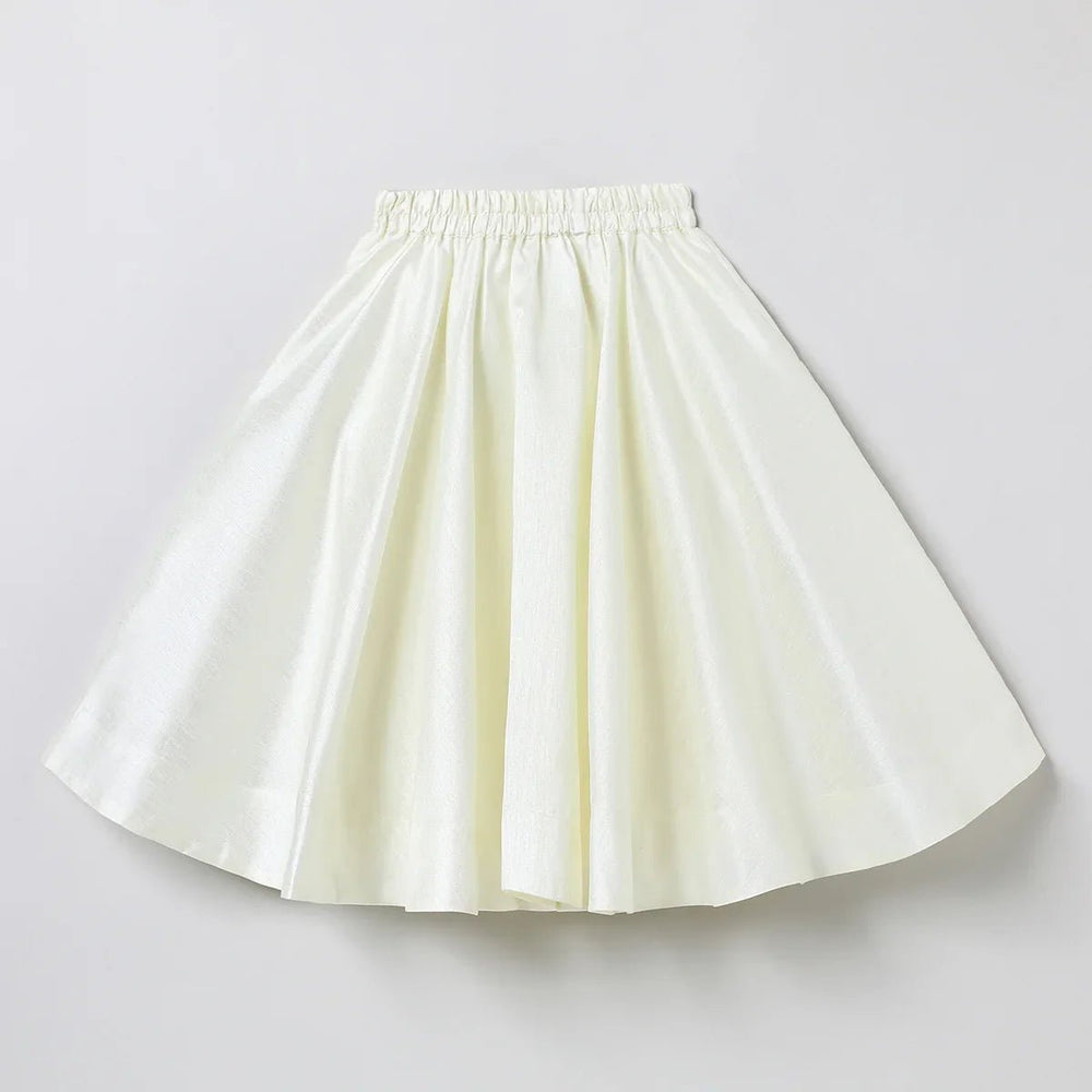 Raw Silk Top and Skirt with Full Hand Bead Embroidery - BYB PREMIUM