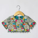 Load image into Gallery viewer, Raw Silk Top and Skirt with Full Hand Bead Embroidery - BYB PREMIUM
