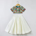 Load image into Gallery viewer, Raw Silk Top and Skirt with Full Hand Bead Embroidery - BYB PREMIUM
