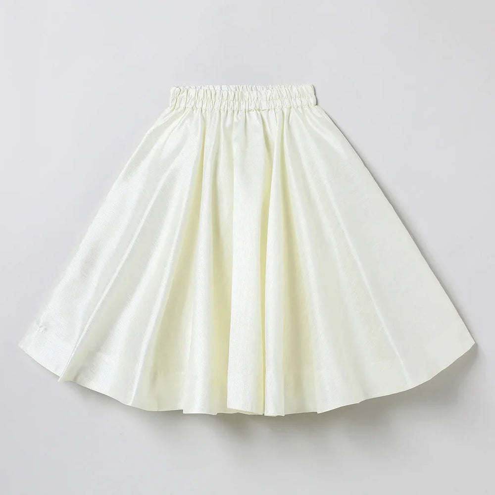 Raw Silk Top and Skirt with Full Hand Bead Embroidery - BYB PREMIUM