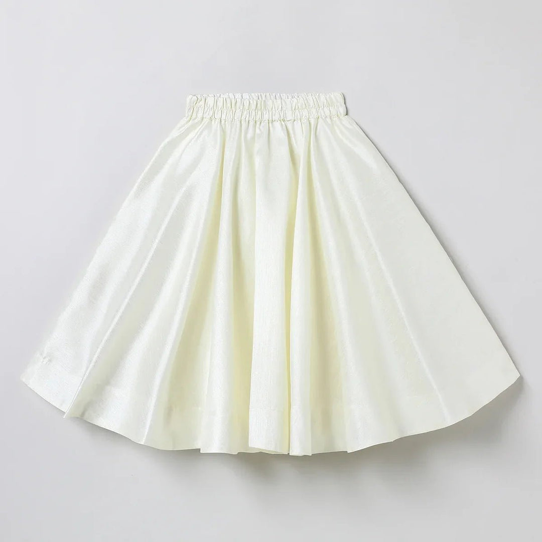 Raw Silk Top and Skirt with Full Hand Bead Embroidery - BYB PREMIUM