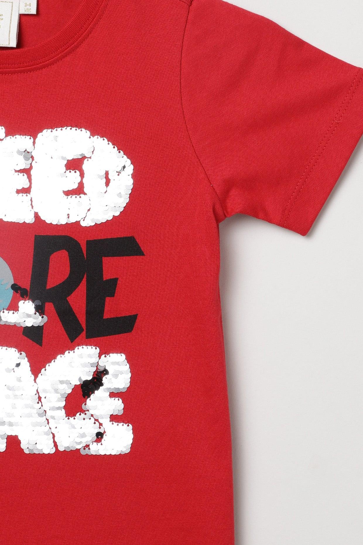 Red Col Tee shirt - BYB PREMIUM