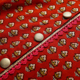Red & Off-White Pure Cotton Kurta Dhoti Set for Baby Boys - BYB PREMIUM