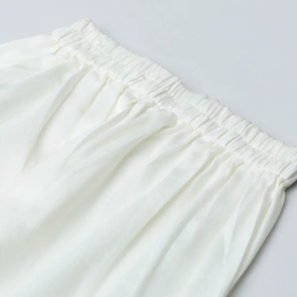 Red & White Katha Stitch Kurta Pyjama Set for Boys - BYB PREMIUM