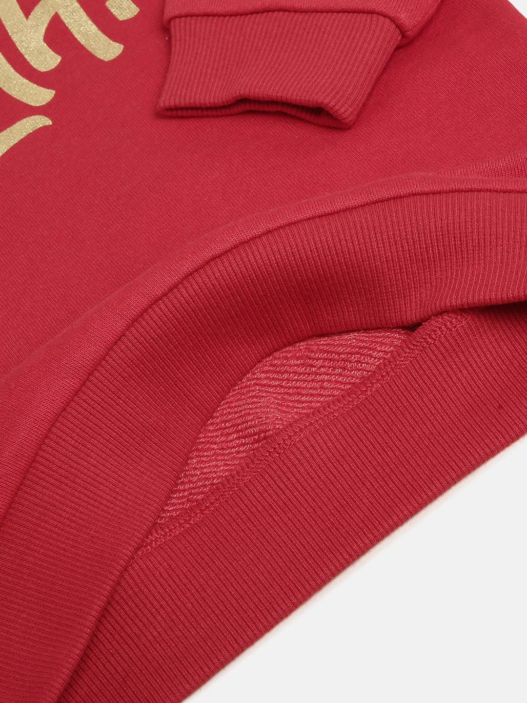 Red “YEAH!” Print Sweatshirt – Unisex - BYB PREMIUM