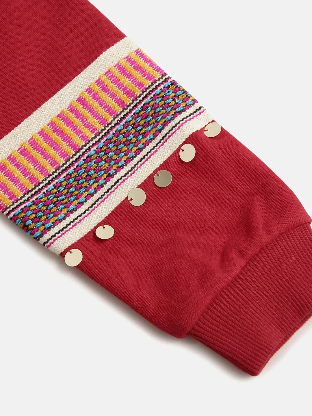 Red “yeah!” print sweatshirt – unisex   byb premium